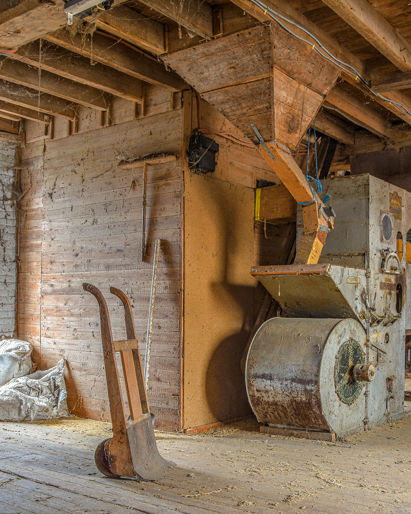 Bild der historischen Produktion der Horbacher Mühle