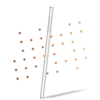 Glasstrohhalm 27 cm, personalisierbar